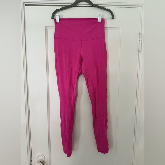 Lululemon High Rise Align Leggings Pale Raspberry Hot Pink in size 8 - Picture 8 of 8